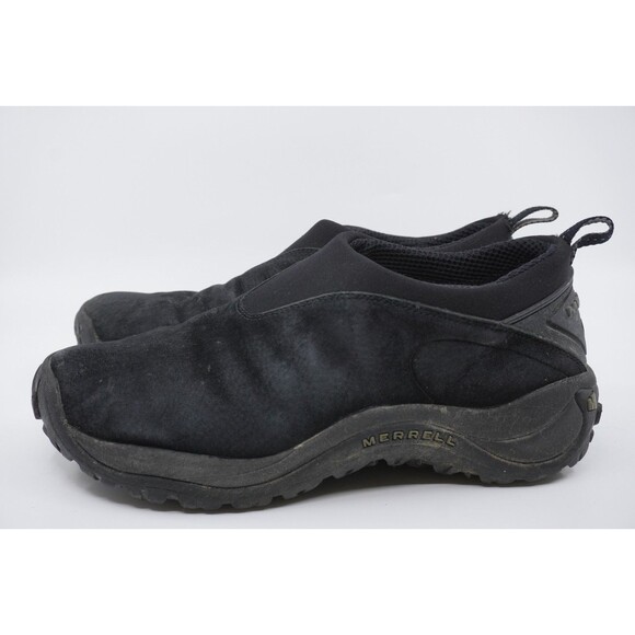 Merrell Orbit Moc Mens Size 9.5 Black Suede Outdoor Hiking Walking Shoes Winter